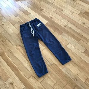 Roots Slim Navy Fleece Sweatpants